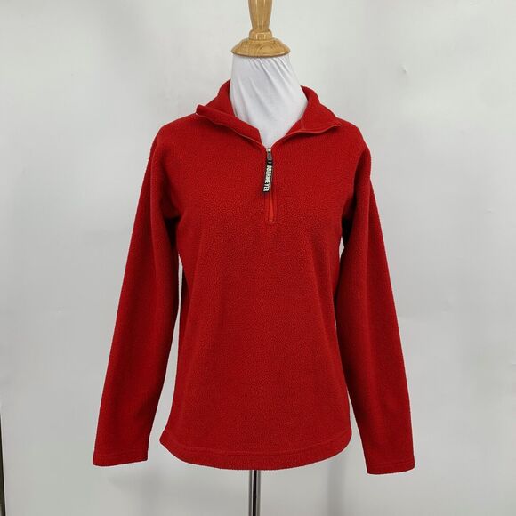 Vintage Obermeyer Sweatshirt Womens S Small Ruby Fleece Stand Collar Polartec - Picture 2 of 14
